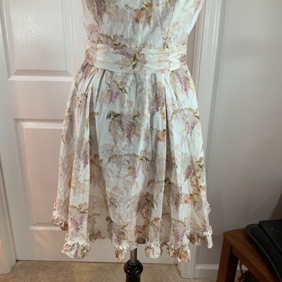 Alex Marie Floral Shift Button Front Sleeveless Tracey Dress Size 4 - Picture 7 of 10